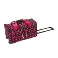 thumbnail image 1 of Bolsa de Viaje Rockland negra con Puntos Rosas de 22 Pulgadas, 1 of 2