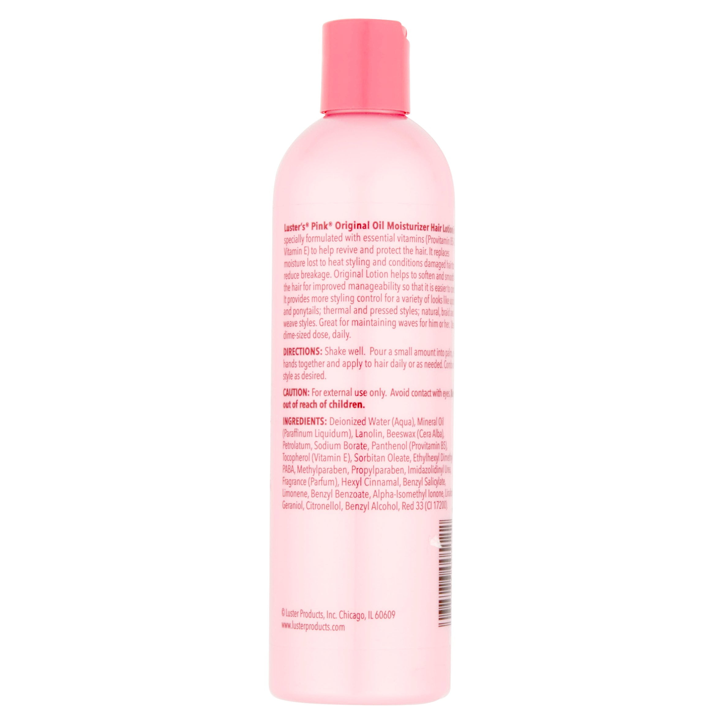 Luster S Pink Oil Moisturizer Hair Lotion Original 12 0 Fl Oz