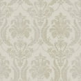 thumbnail image 3 of Galerie Wallcoverings  Italian Style Classic Floral Damask Vinyl on Non-woven Luster Wallpaper Roll 33 feet x 21 inches - Beige, 3 of 5