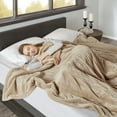 thumbnail image 3 of Beautyrest Heated Microlight to Berber Blanket in Tan Queen, 3 of 12