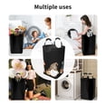 thumbnail image 6 of KLL Coffee Gnome (2) Laundry Hamper,Large Canvas Fabric Lightweight Storage Basket Toy Organizer Dirty Clothes Collapsible Waterproof, 6 of 6