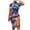 Blue Independence Day dresses, variant on Wycnly Womens Dresses for 4th of July Slit Drawstring Bodycon Independence Day Patriotic Midi Dresses Short Sleeve Crewneck Star Print Knee-Length 2024 Summer Casual Dress Red xxl