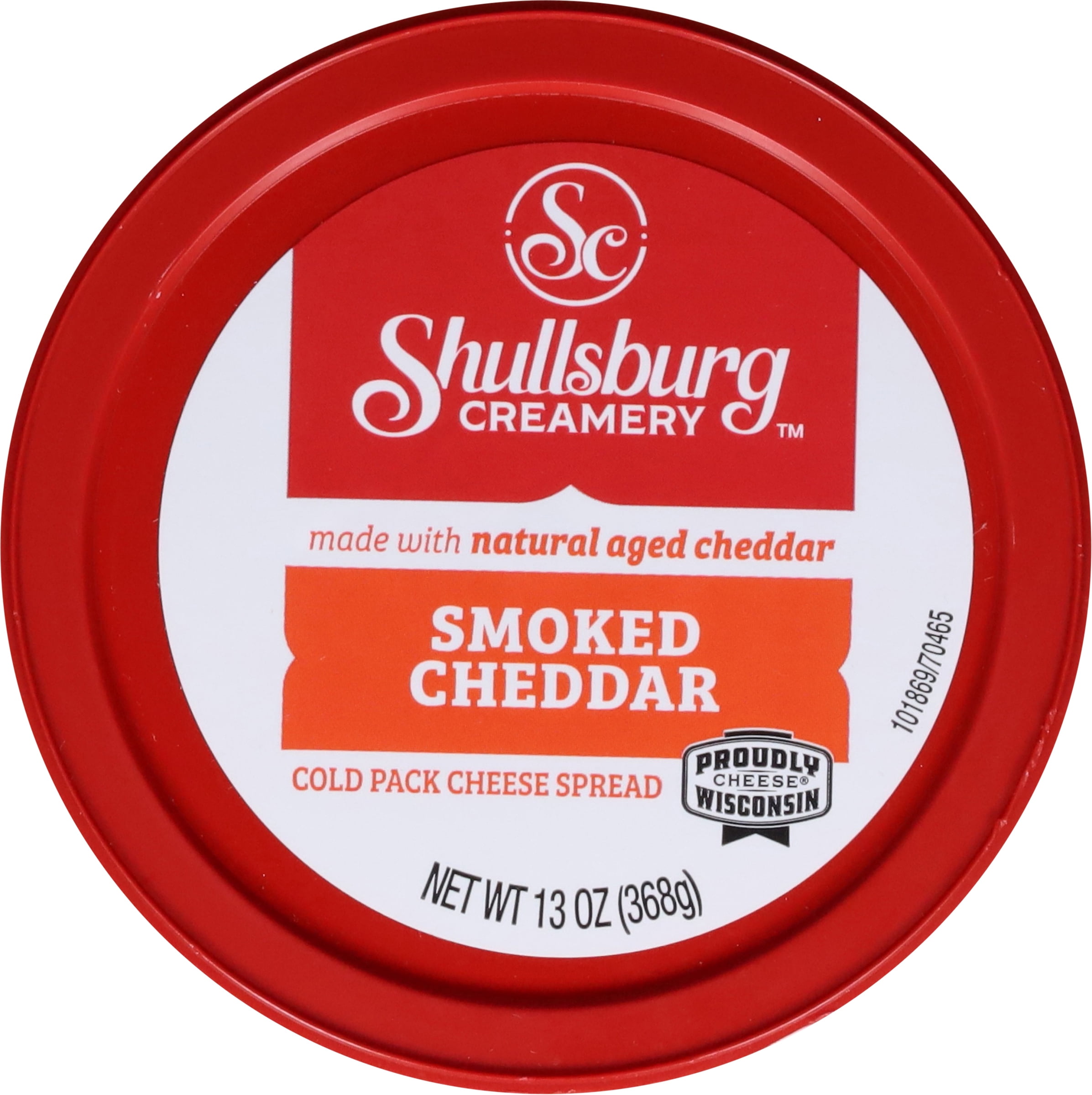 Shullsburg Creamery Smokey Cheddar Spreadable Cheese Spread, 13 oz, Tub, Refrigerated