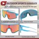 thumbnail image 5 of 1 juego de gafas de motocicleta PC Tri-Acetato de Celulosa UV400 gafas de sol para deportes al aire libre para motocross, bicicleta de tierra, ATV, lente roja, marco azul púrpura, 5 of 6