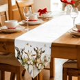 thumbnail image 2 of Spring Summer Goats Table Runner Linen Burlap Table Runner 72 Inches Long Farmhouse Floral Botanical Cute Dresser Scarves for Kitchen Island Coffee Dining Room Party Wedding Holiday Decor 14"x72", 2 of 8