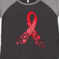 thumbnail image 4 of Inktastic Heart Health Awareness Red Ribbon Made of Hearts Women's Plus Size T-Shirt, 4 of 5