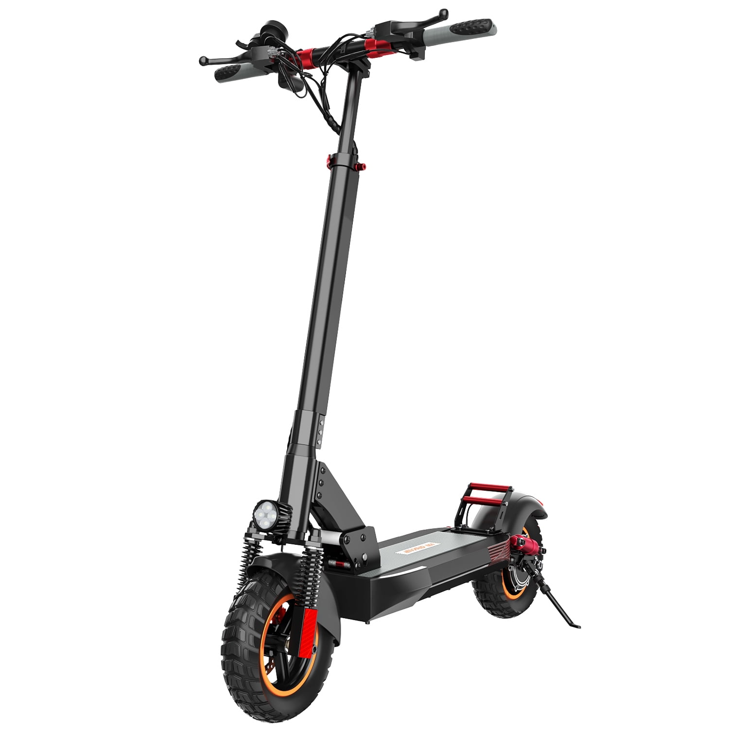 PORORO SLW50 Electric Scooter for Adults Max 25 Miles Range with 14 Tires 500W 22MPH Black