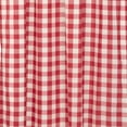 thumbnail image 5 of VHC Brands Annie Buffalo Check Cotton Farmhouse Kitchen Curtains Rod Pocket Hanging Loops Ruffling Swag Pair, Red Country, 5 of 8
