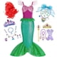 thumbnail image 2 of Niñas Sirenita Ariel Princesa Vestido Malla Halloween Navidad Cola de pez Lentejuelas Tul Volante Manga Vestido de fiesta zhangmengya unisex, 2 of 2