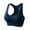 Navy, variant on Kaemgyyd Racerback Sports Bras for Women Breathable High Impact Support Padded Bra Seamless Wireless Yoga Gym Workout Bra