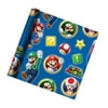 Super Mario Theme Gift Wrapping Paper 20 Sq Ft.(1 Roll)
