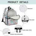 thumbnail image 4 of Colorful Sports Items Pattern Backpack for School,Cute School Bag,Schoolbag with Adjustable Shoulder Straps & Padded Back,15.25"x11.5"x5.25", 4 of 5