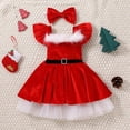 thumbnail image 3 of URMAGIC Christmas Toddler Girl Dress Outfits Long Sleeve Tulle Tutu Toddler Baby Girl Christmas Dress Clothes 1-7 Years, 3 of 7