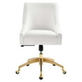 thumbnail image 5 of Modway Discern Performance Velvet Office Chair in White, 5 of 7