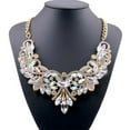 thumbnail image 6 of SmartBy Colorful Rhinestone Flower Pendent Chain Choker Statement Collar Bib Necklace, 6 of 7