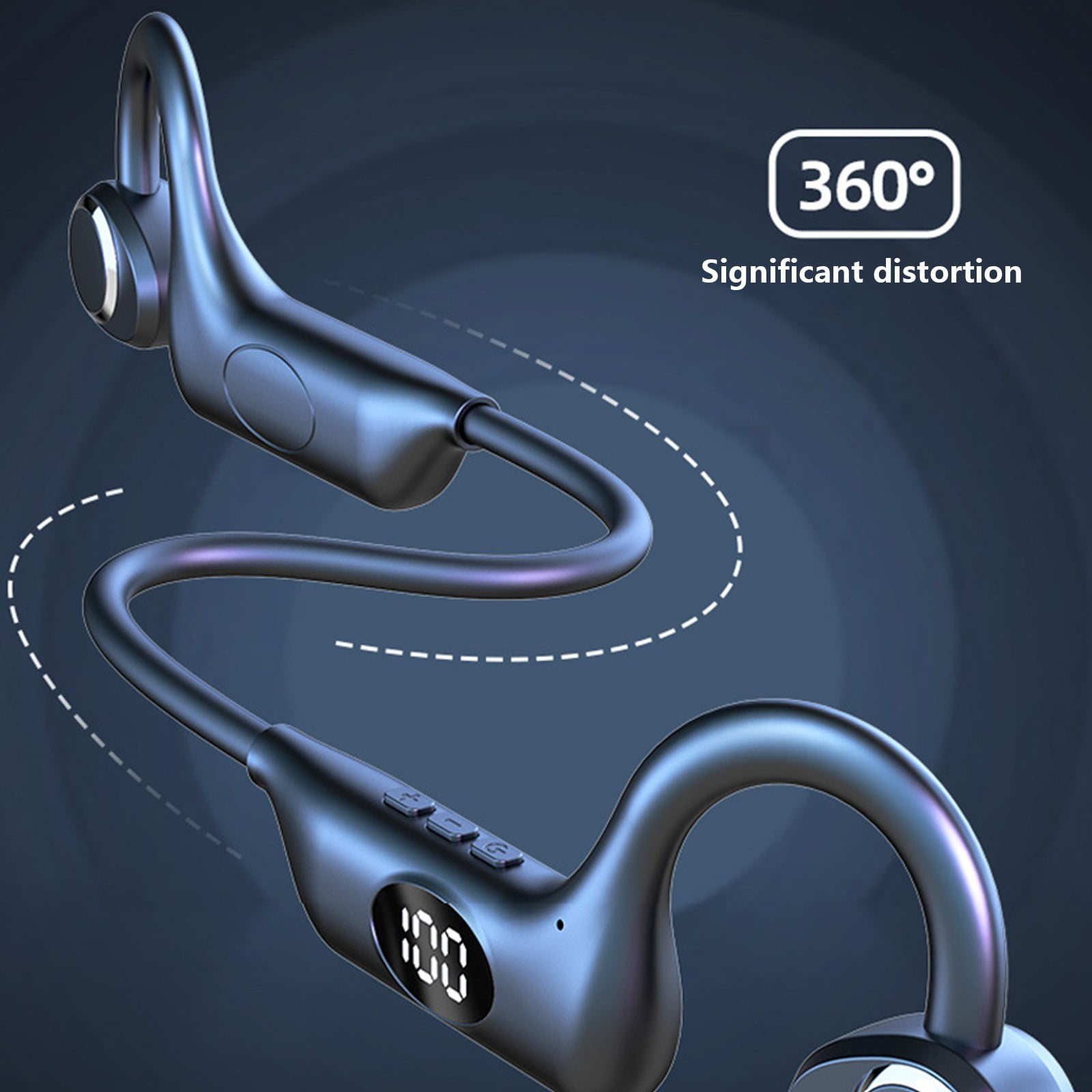 3 Packs Bluetooth Bone Conduction Headphones Wireless Open Ear Sports Headset with Mic 8H Playtime IPX5 Waterproof Lightweight for Running Cycling Workouts