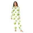 thumbnail image 4 of joogoo Watercolor Tennis Balls Unisex Adults Onesies Pajamas Jumpsuits L, 4 of 7