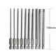thumbnail image 2 of 10 PCS Punta Torx larga Acero de aleación de cromo vanadio Juego de puntas de destornillador de 100 mm de largo a prueba de herrumbre para destornillador Taladro eléctrico Mantenimiento de maquinaria, 2 of 5