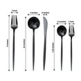 thumbnail image 3 of BalsaCircle 50 Black Disposable Heavy Duty Plastic Cutlery Spoons Forks Knives Set Party Events Tableware Supplies, 3 of 8