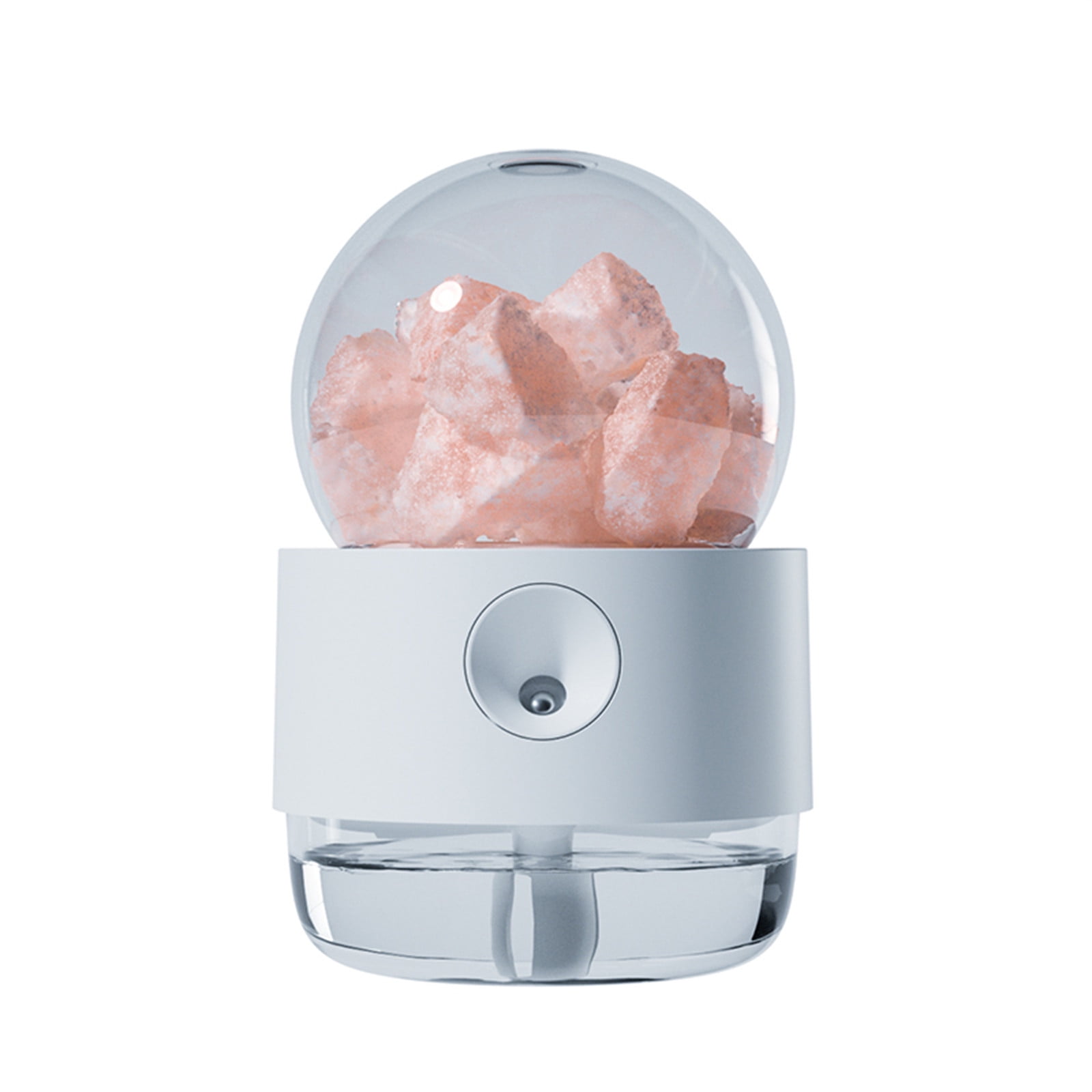 Portable USB Humidifier - 250ml Cool Mist for Bedroom, Office, Travel with 2 Modes, Night Light & Auto Shut-Off (4 Inch, Super Quiet, ABS) White