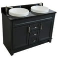 thumbnail image 5 of Bellaterra Home 400700-49D-DG-BGR 48 in. Double Rectangle Sink Vanity with Galaxy Granite Top, Dark Gray & Black, 5 of 22