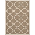 thumbnail image 3 of Safavieh Courtyard Ariel Geometric Indoor/Outdoor Area Rug, Brown/Bone, 5'3" x 7'7", 3 of 10