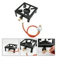 thumbnail image 4 of 1 Set of Portable Stove Burner Cast Iron Propane Stove Outdoor Camping Cookware, 4 of 8