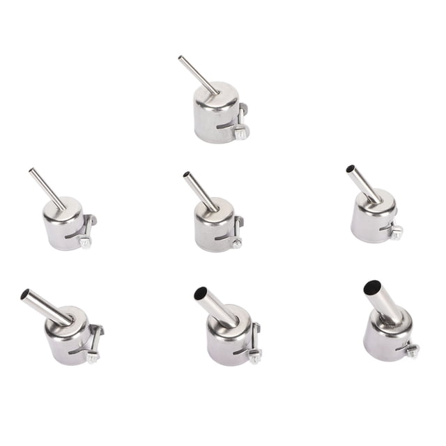 Boquillas para pistola de calor ANGGREK 7 piezas de Aleación de aluminio para serie 850 850A 852