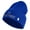 Royal Blue, variant on US Space Force Grey Letter Logo Embroidered 12 Inch Solid Knit Cuff Long Beanie Made in USA - Black OSFM
