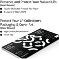 thumbnail image 2 of Hudson Hi-Fi 50 ct. Inner Sleeves for Vinyl Records & 50 ct. Vinyl Outer Sleeves - 100 Vinyl Sleeves for Records, Clear Outer & Inner Sleeves for Vinyl Records, 2 of 8