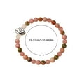 thumbnail image 4 of Bohemian Style Natural Stone Bracelet 6mm Rose Quartz Rhodonite, 4 of 7