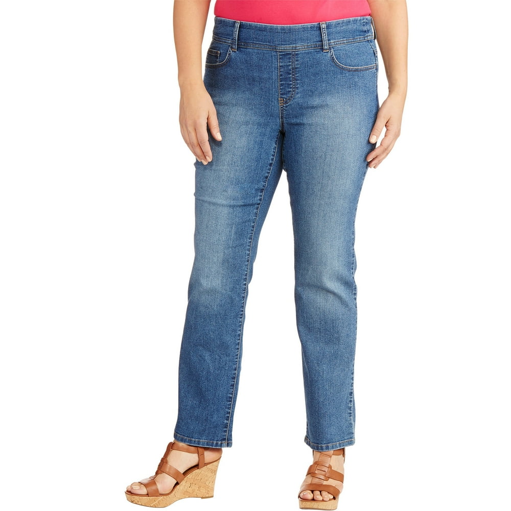 Faded Glory Women's PlusSize Pull On Bootcut Jean