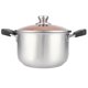 thumbnail image 1 of Olla de sopa pequeña de 20cm, cacerola de acero inoxidable 304 espesada con cubierta de vidrio Visual, suministros de cocina, 1 of 8