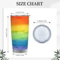 thumbnail image 4 of Women''s Rainbow Travel Coffee Mug Thermal Insulated Tumbler Cup With Lid 20 OZ, 4 of 6