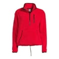 thumbnail image 4 of No Boundaries Junior's Plush Quarter Zip Pullover, 4 of 5