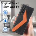 thumbnail image 5 of Techcircle Case for Samsung Galaxy Z Fold 4 7.6" inch 2022, PU Leather Backplane Secure Warp Wireless Charging Anti-fall Shockproof Anti-fingerprint Luxury Elegant Folding Case Black, 5 of 8