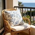 thumbnail image 5 of Fall Pillow Covers Fall Decorations Blue Sofa Couch Pillow Covers Square Summer Pillow Covers 18x18 Thanksgiving Flower Print Pillowcase Decorative Throw Pillow Covers Cushion Cases, 5 of 6