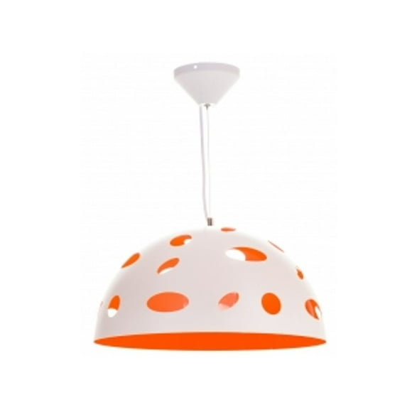 Campana Catarina 60 cmBlanco/Fondo Naranja Iluminación Luz Vic Innovador