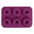 thumbnail image 1 of Molde para pasteles, molde para hornear donas de silicona de 6 cavidades, molde para hornear donas de silicona, diseño exquisito, 1 of 9