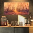 thumbnail image 1 of Forest Road into Sunrise - Landscape Photography Canvas Art Print, 1 of 3