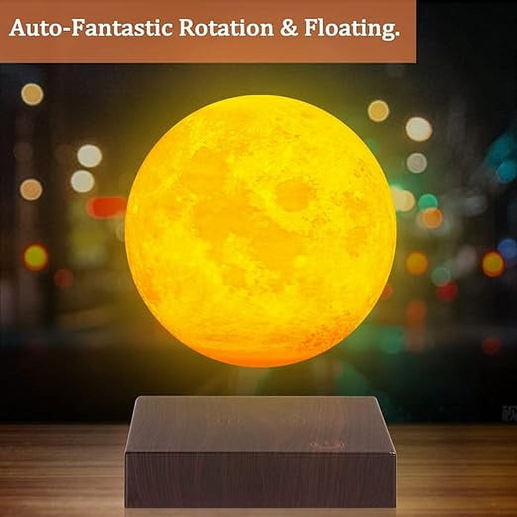 VGAzer Levitating Moon Lamp, 3 Colors Gradient Changing Bedroom Decor ,LED Night Light ,Unique Gifts