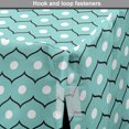 thumbnail image 4 of Abstract Dog Crate Cover, Geometric Circles and Wavy Stripes Scroll Old Fashioned Illustration, Easy to Use Pet Kennel Cover for Medium Large Dogs, 35" x 23" x 27", Seafoam Black White, by Ambesonne, 4 of 6