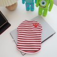 thumbnail image 1 of Camisa elástica a rayas de moda para mascotas de otoño/invierno, método de algodón, ropa para gatos de peluche Dou Schnauzer Keji, 1 of 6