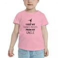 thumbnail image 2 of I Get My Dance Moves from My Uncle Cute Toddler T Shirts for Boys Girls (Pink, 3T), 2 of 5