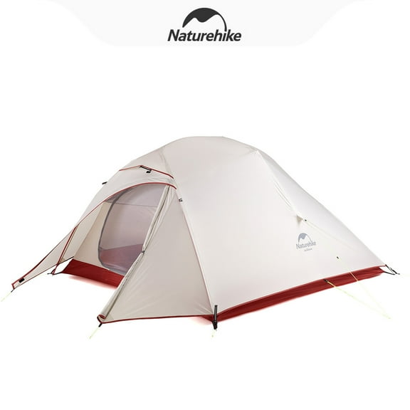 Naturehike, Cloud-up 3-person Camping Tent, 210T Polyester/20D Silicone Nylon, PU3000/4000mm, Ultralight Tent, Portable Outdoor Tent, Backpack Hiking Tent.