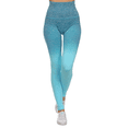 thumbnail image 2 of Women's Dip Dye Ombre Athletic Leggings with High Waistband -Periwinkle, XL, 2 of 4