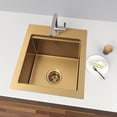 thumbnail image 7 of Gold Extended Sink Flange with Deep Basket Strainer, Deep Garbage Disposal Sink Flange for Kitchen Sink, Fit for 3-1/2 Inch Standard Sinks Drain Hole, 7 of 7