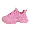 thumbnail image 1 of Wyzesi Espadrilles Rouges pour Filles Espadrilles en Tricot Volant Femmes Automne et Hiver Mode Bout Rond à Lacets Chaussures Décontractées Semelle Épaisse Chaussures de Course Espadrilles Roses pour Filles Taille, 1 of 6
