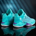 thumbnail image 4 of Boys' basketball shoes sports running shoes children's non-slip sports shoes Black Purple, 4 of 5