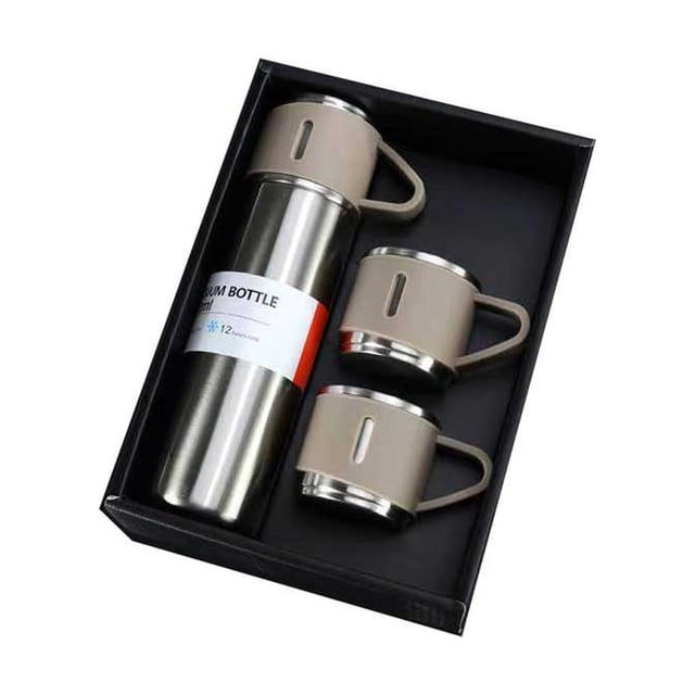 Frasco de vacío de Acero inoxidable Injueey 500ml Teteras Tipo 9 con 2 tapas